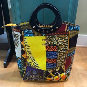 African Print Hand Bag - image 1